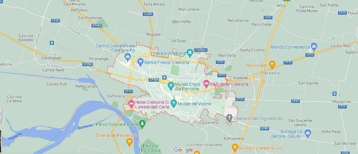 Mappa Cremona