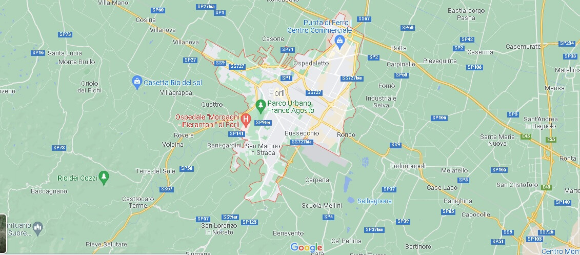 Mappa Forlì