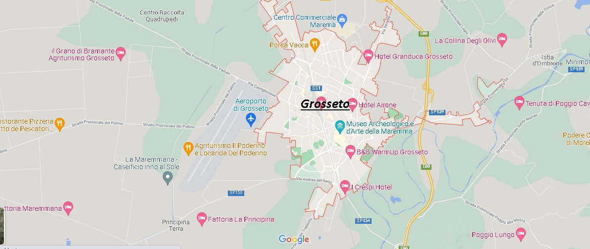 Mappa Grosseto