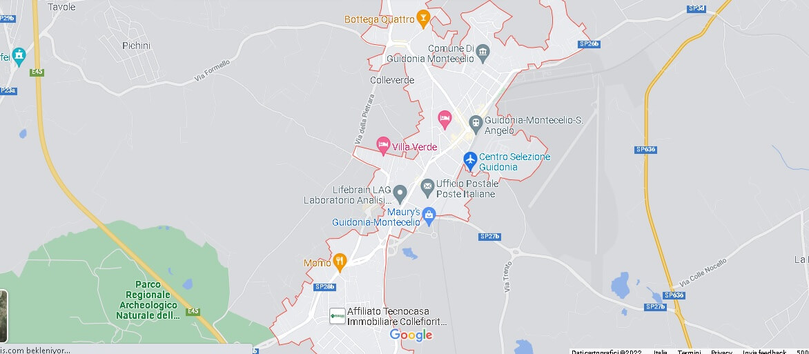 Mappa Guidonia Montecelio