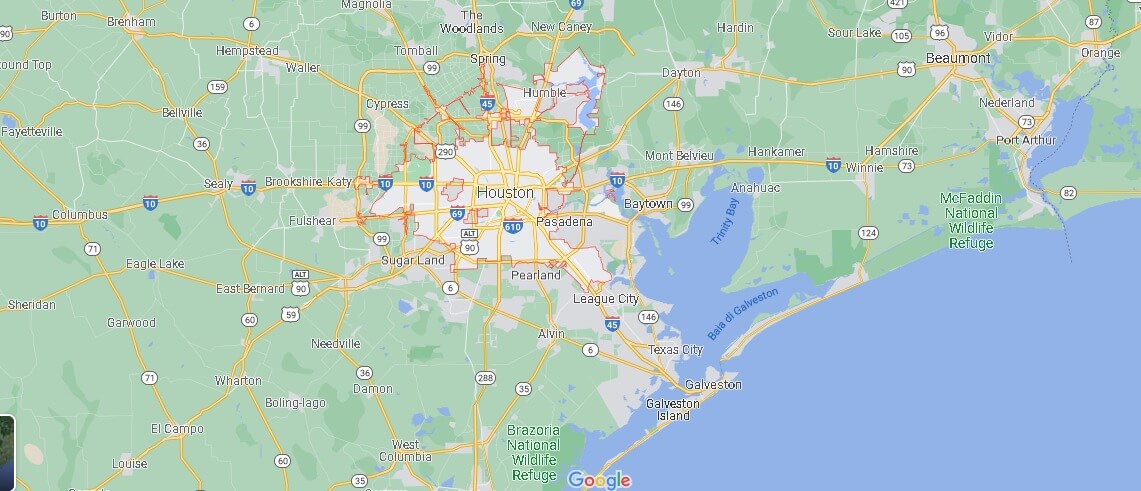 Mappa Houston