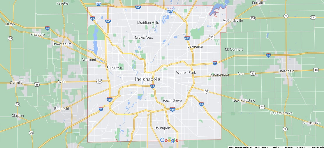 Mappa Indianapolis
