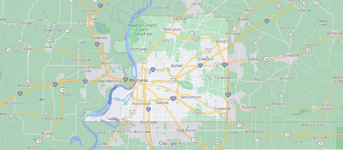 Mappa Memphis