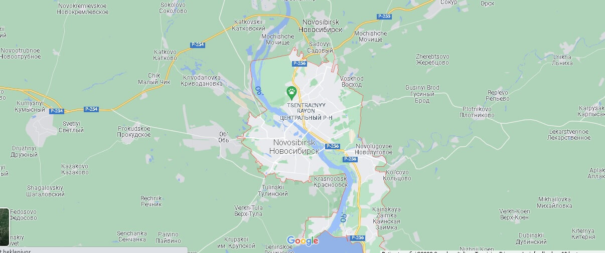 Mappa Novosibirsk