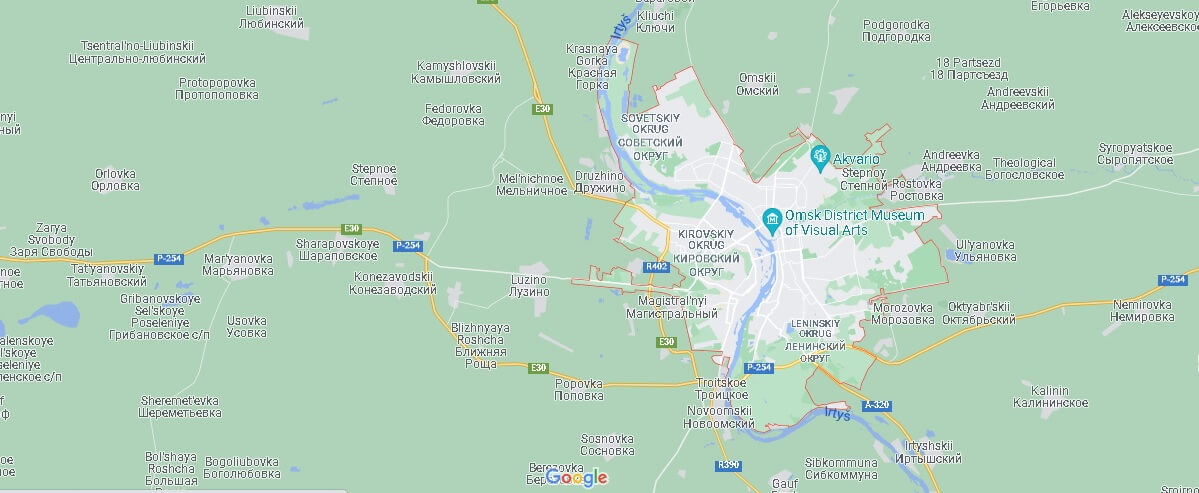 Mappa Omsk