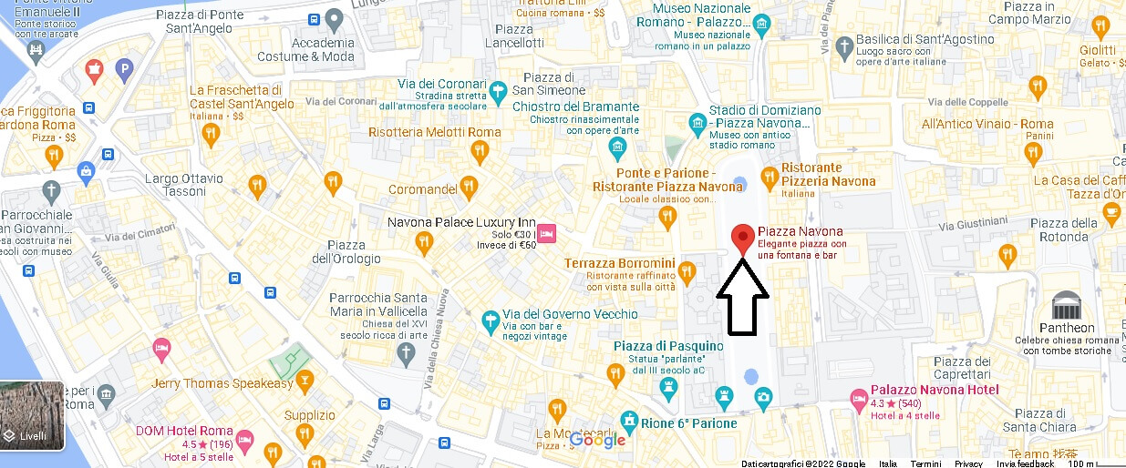 Mappa Piazza Navona