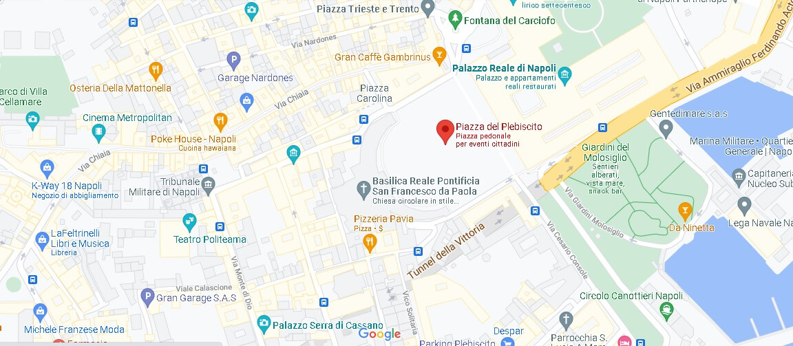 Mappa Piazza del Plebiscito