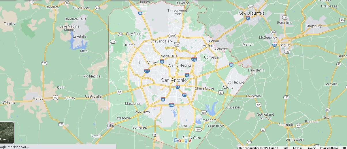 Mappa San Antonio