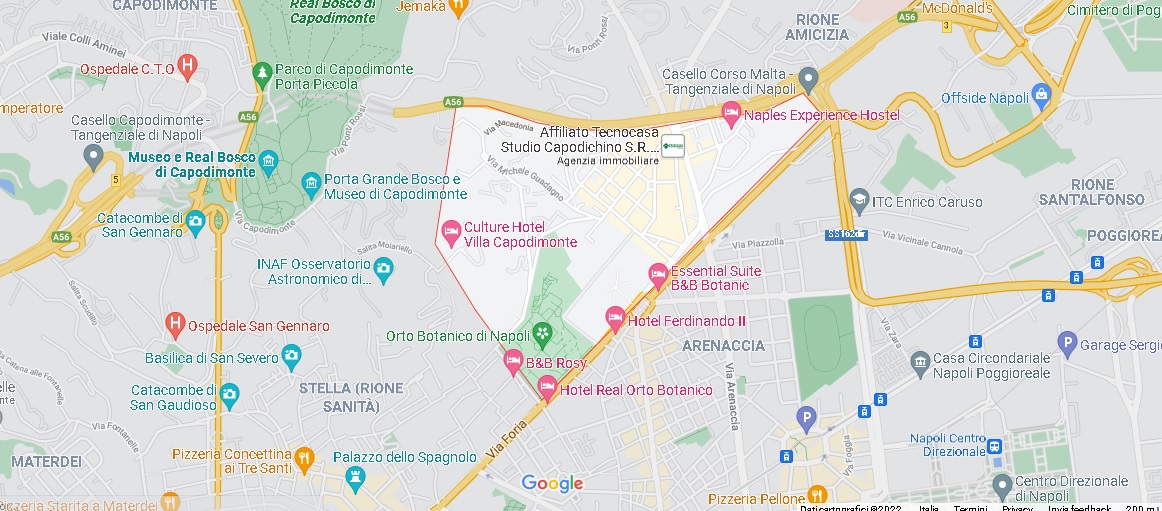 Mappa San Carlo All'Arena