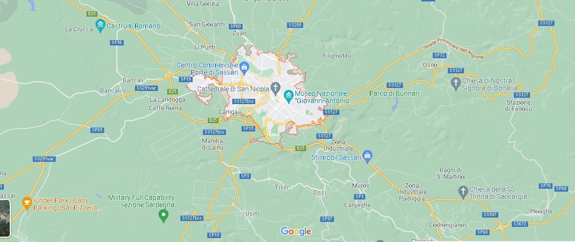 Mappa Sassari