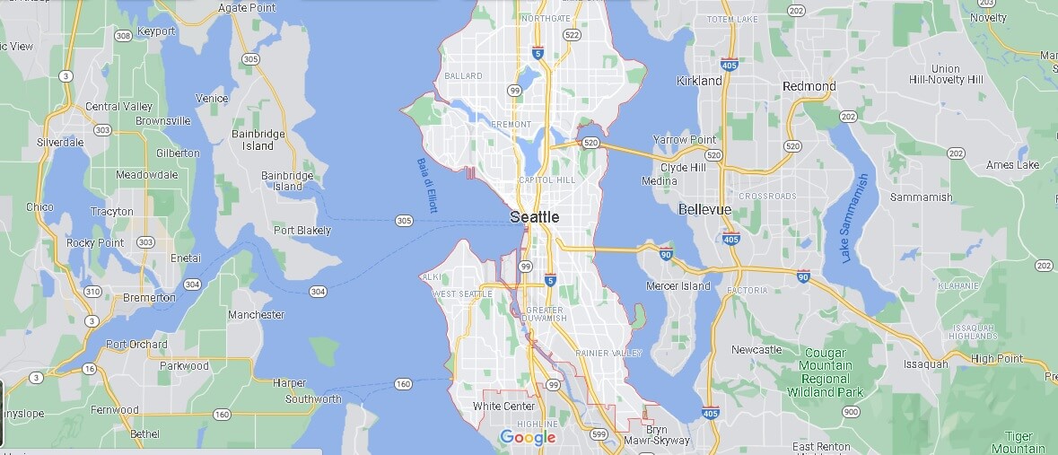 Mappa Seattle