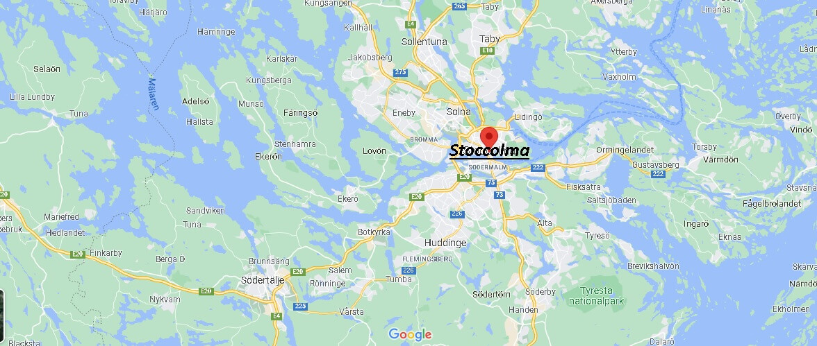 Mappa Stoccolma