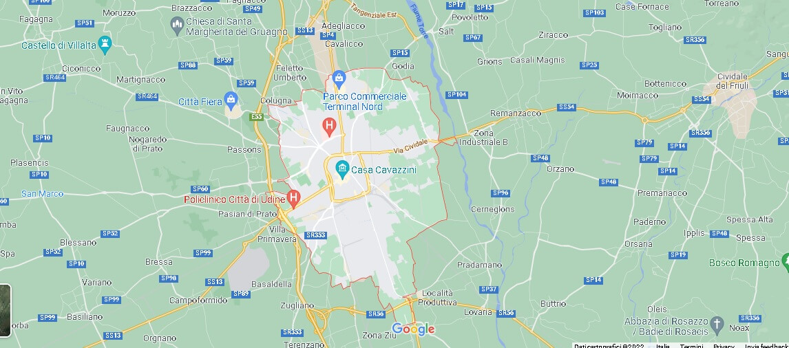 Mappa Udine