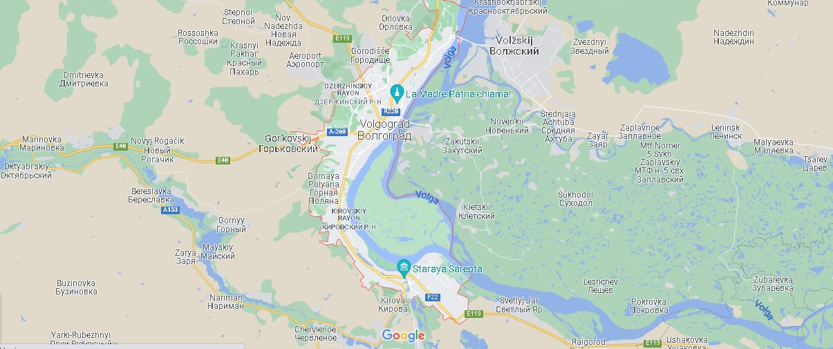 Mappa Volgograd