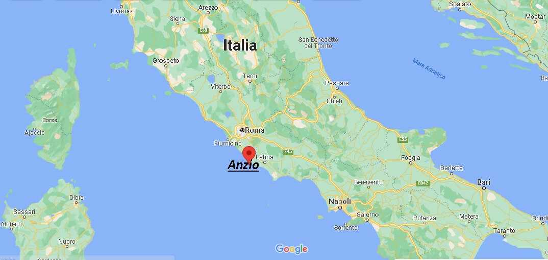 Dove si trova Anzio Italia