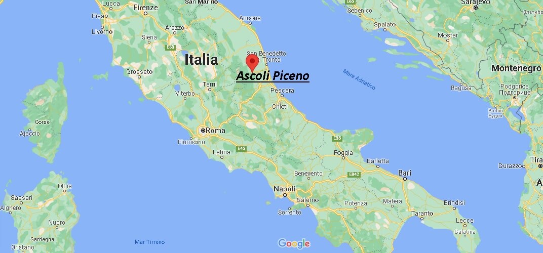 Dove si trova Ascoli Piceno Italia