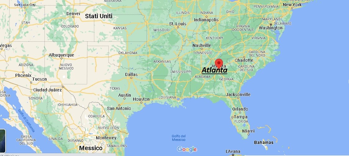 Dove si trova Atlanta Stati Uniti