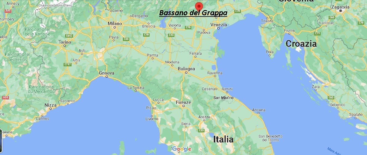 Dove si trova Bassano del Grappa Italia