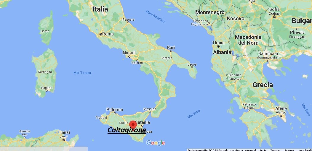 Dove si trova Caltagirone Italia