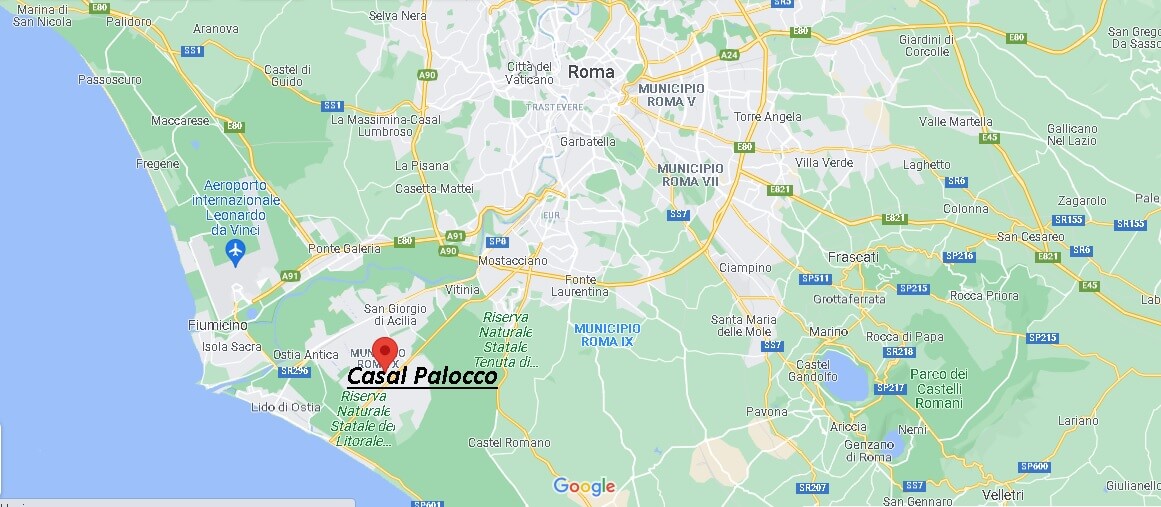 Dove si trova Casal Palocco Italia