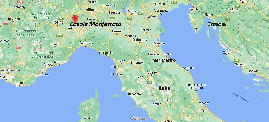 Dove si trova Casale Monferrato Italia