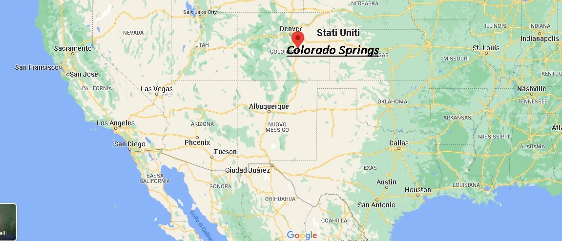 Dove si trova Colorado Springs Stati Uniti