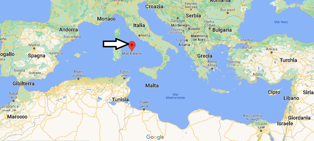 Dove si trova Mar Tirreno Italia