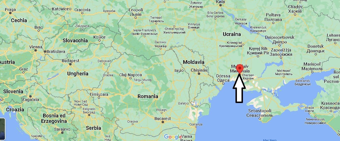 Dove si trova Mykolaïv Ucraina