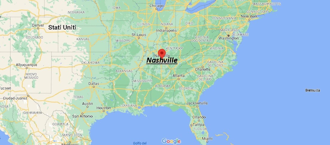 Dove si trova Nashville Stati Uniti