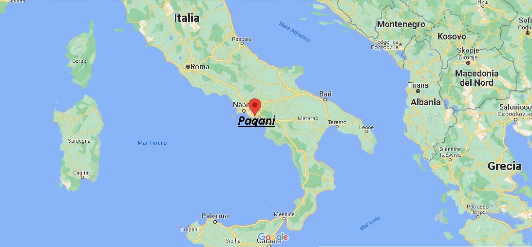 Dove si trova Pagani Italia