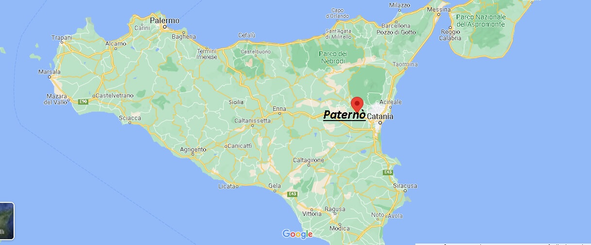 Dove si trova Paternò Italia