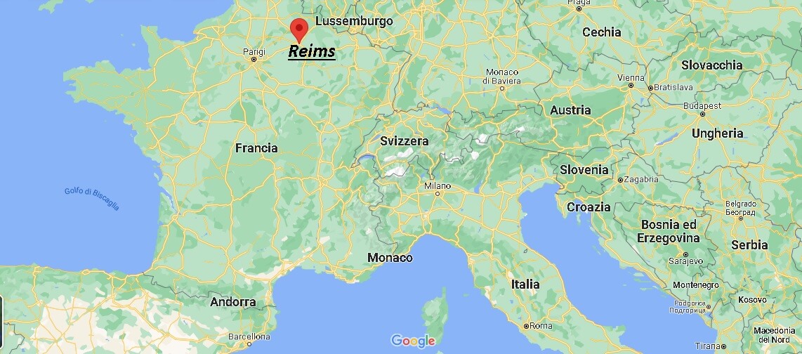 Dove si trova Reims Francia