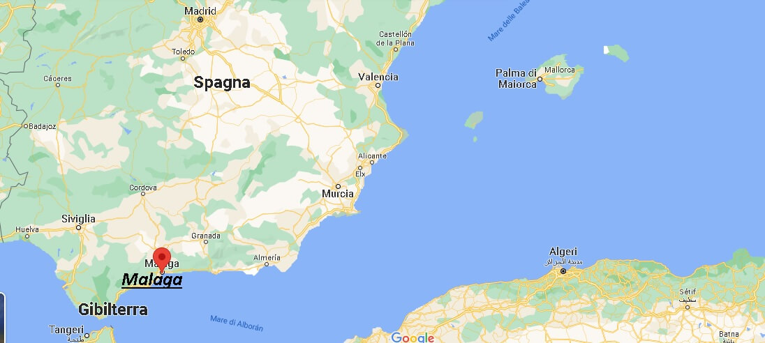 In che parte della Spagna si trova Malaga