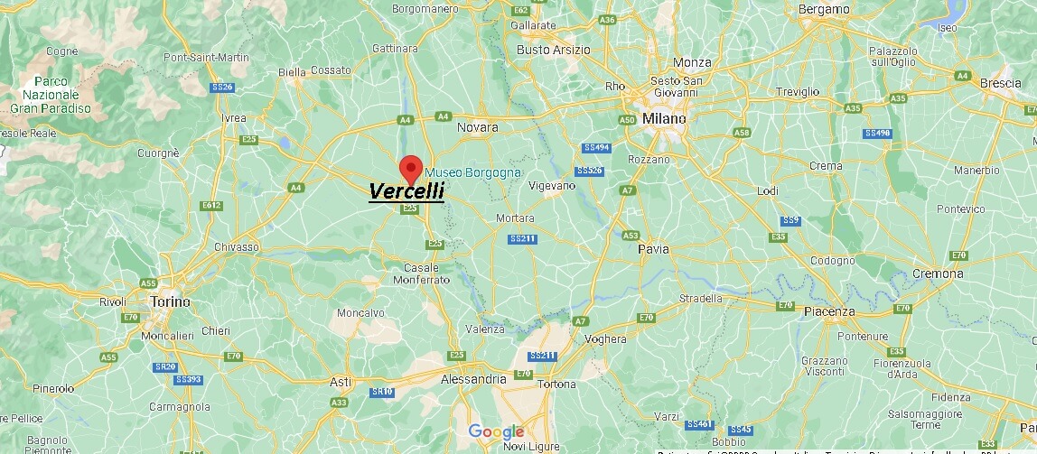 In quale regione si trova Vercelli in Italia