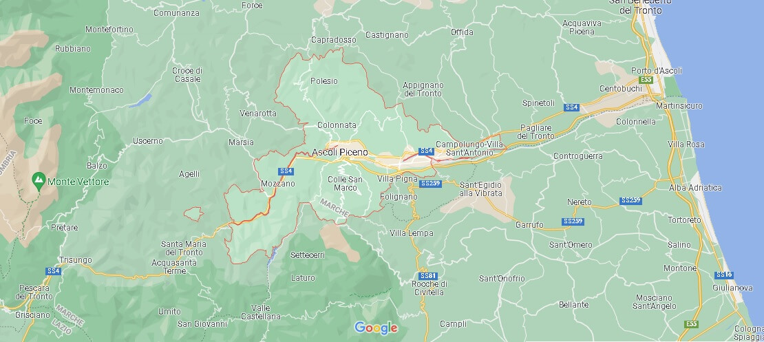 Mappa Ascoli Piceno