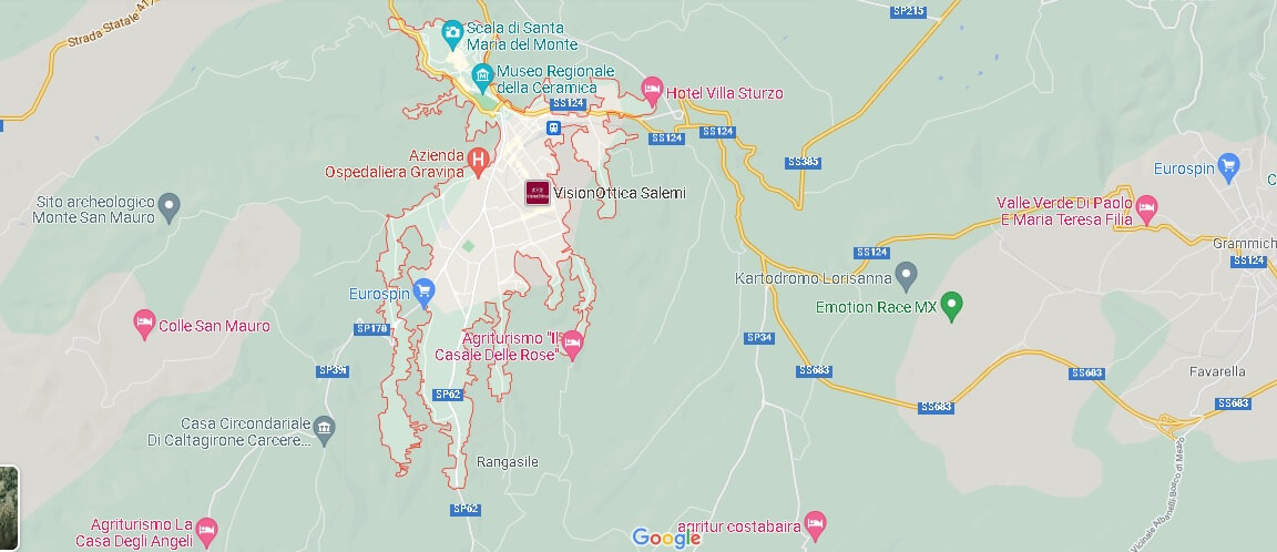 Mappa Caltagirone