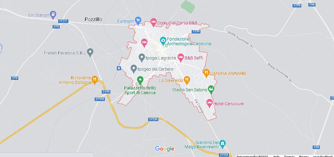 Mappa Canosa di Puglia