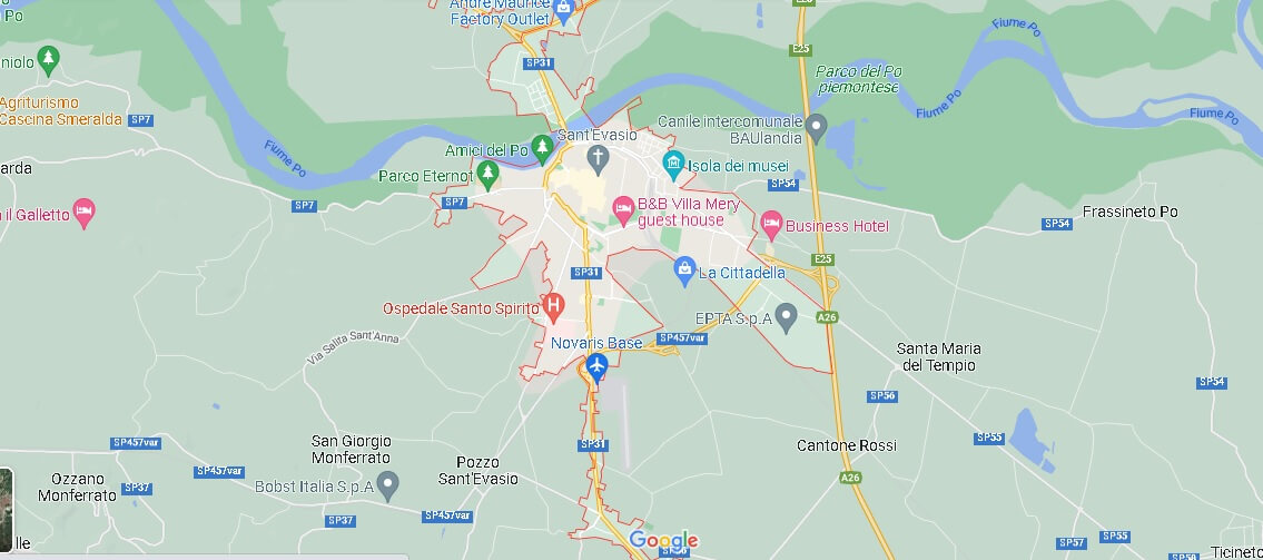 Mappa Casale Monferrato