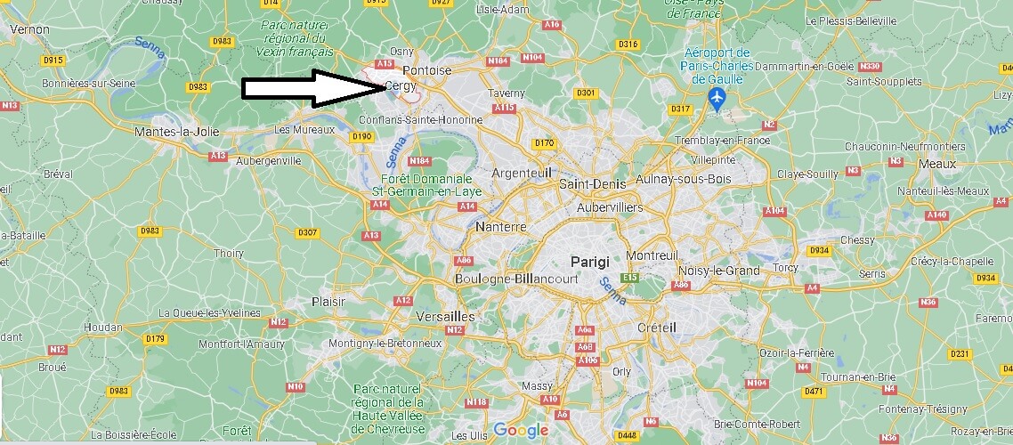 Mappa Cergy-Pontoise