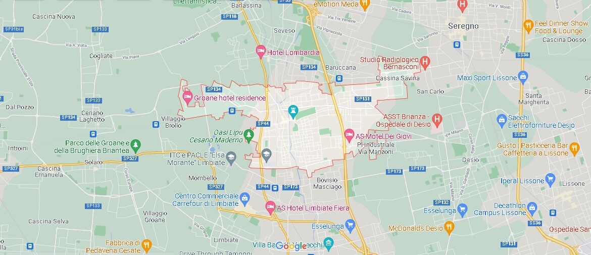 Mappa Cesano Maderno