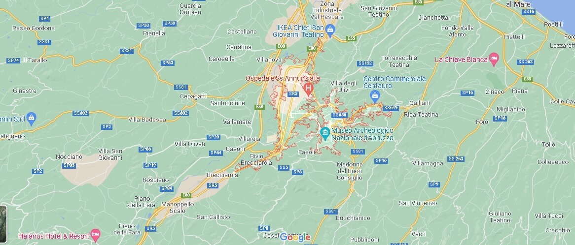 Mappa Chieti