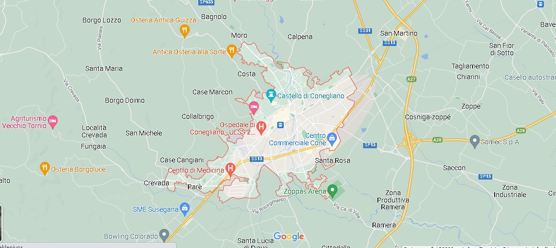 Mappa Conegliano