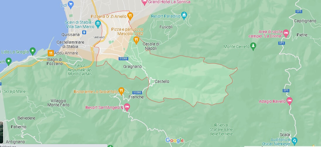Mappa Gragnano
