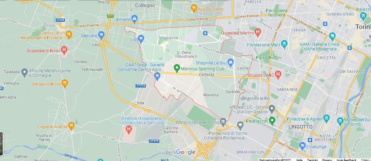 Mappa Grugliasco