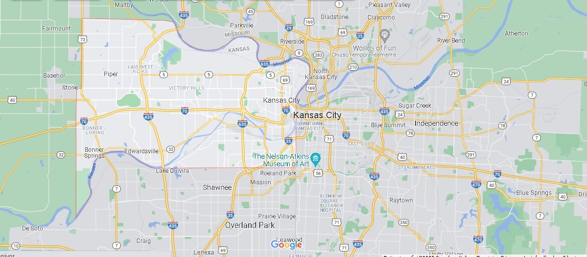 Mappa Kansas City