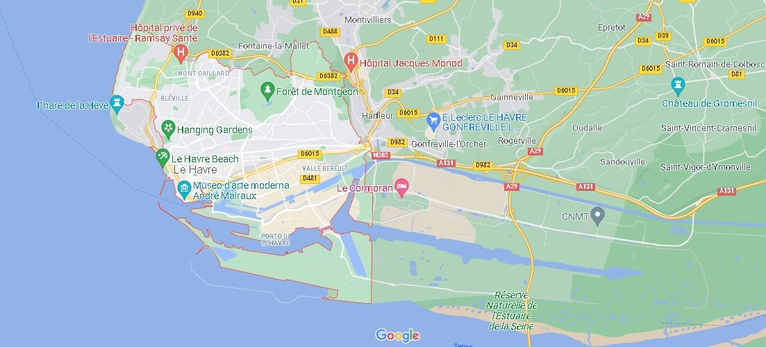 Mappa Le Havre