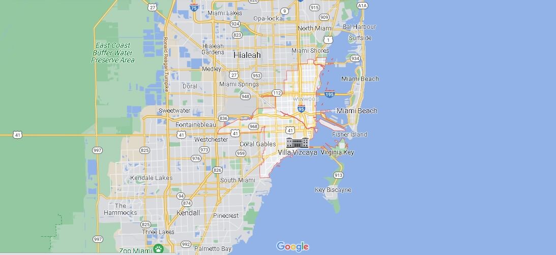 Mappa Miami