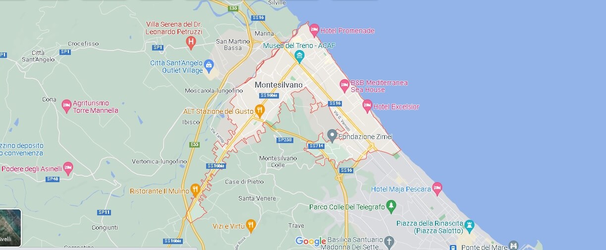 Mappa Montesilvano Marina