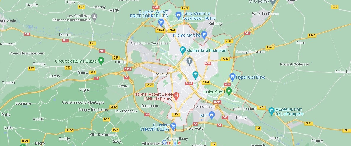 Mappa Reims