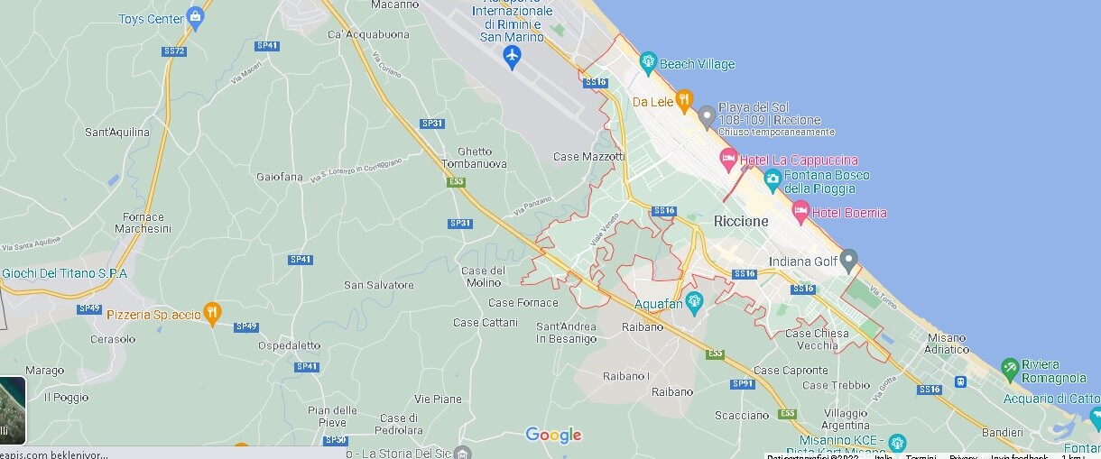 Mappa Riccione